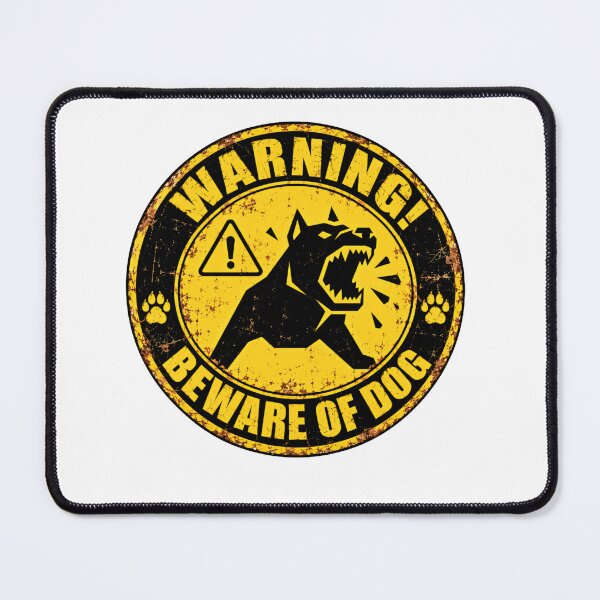 Item preview, Warning! Beware Of Dog Guard Dog Owner Dog Lover designed and sold by SkeletonsDanger.