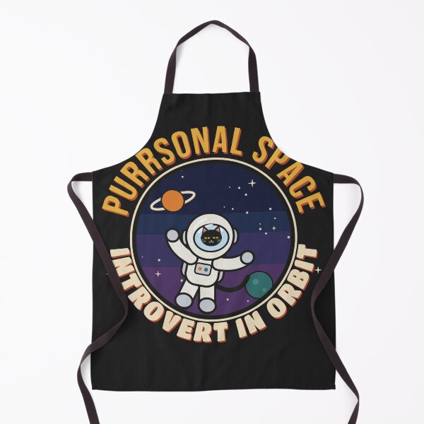 Artikelvorschau, Purrsonal Space Funny Black Cat Astronaut Introvert entworfen und verkauft von somebasic.