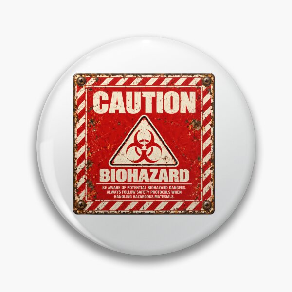Item preview, Caution Biohazard Be Aware Of Potential Biohazard Dangers. Always Follow Safety Protocols When Handling Hazardous Materials. Science Lab Worker Safety Warning designed and sold by SkeletonsDanger.