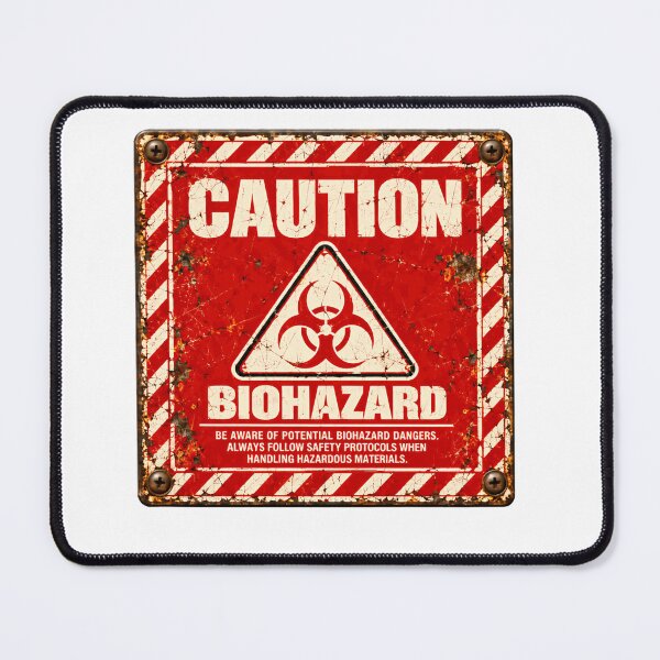 Item preview, Caution Biohazard Be Aware Of Potential Biohazard Dangers. Always Follow Safety Protocols When Handling Hazardous Materials. Science Lab Worker Safety Warning designed and sold by SkeletonsDanger.