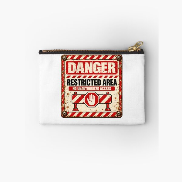 Item preview, Danger Restricted Area No Unauthorized Access Warning Security Private Property Sign designed and sold by SkeletonsDanger.