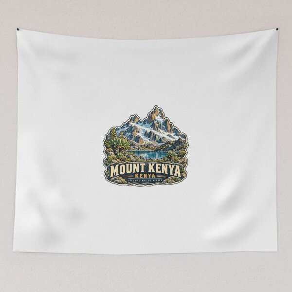 Item preview, Mount Kenya Kenya Second Giant Of Africa Mountain Travel Adventurer Gift designed and sold by JonesFlora2025.