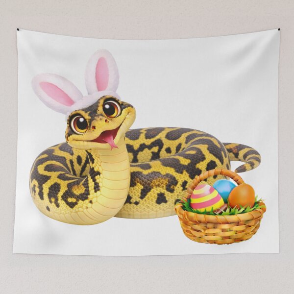 Item preview, Happy Jungle Carpet Python Easter designed and sold by Sillytoe.