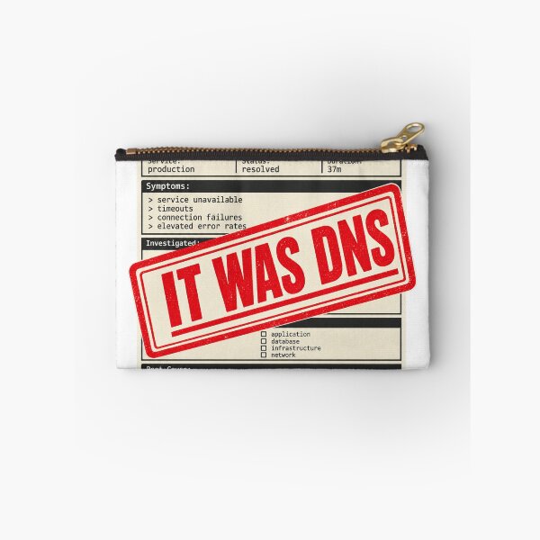 Item preview, It Was DNS Its Always DNS Funny Sysadmin Gift designed and sold by ys96.