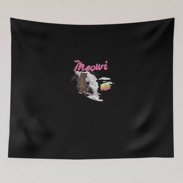 Item preview, Cute Cartoon Cat Surfing Tropical Beach Art designed and sold by KileyDare58.