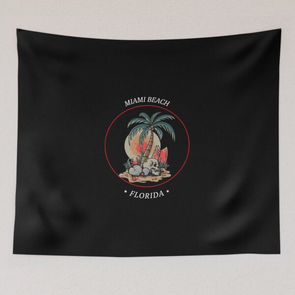 Item preview, Tropical Beach Skull Skull Island Circular Art designed and sold by KileyDare58.