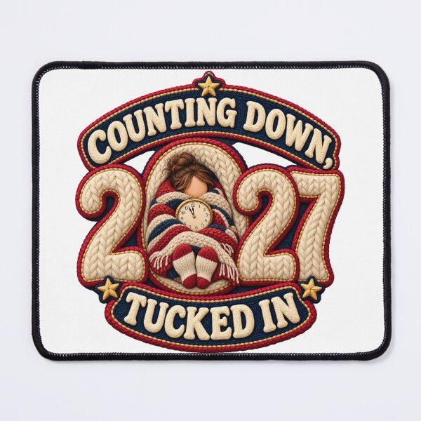 Item preview, Cozy Homebody Counting Down Tucked In for 2027 designed and sold by RAX Mirth Studio.