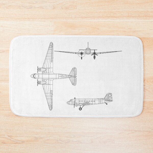 Item preview, 3 view douglas DC-3 designed and sold by PilotandPlane.