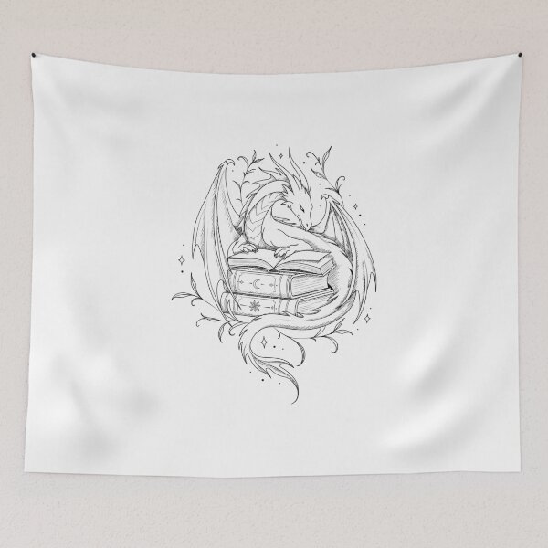 Item preview, Fantasy books lover gift dragon lover  designed and sold by Szkicerka.