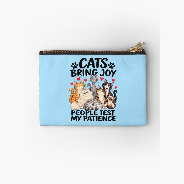 Item preview, Cats Bring Joy, People Test My Patience – Funny Cat T-Shirt designed and sold by NinaCreator.