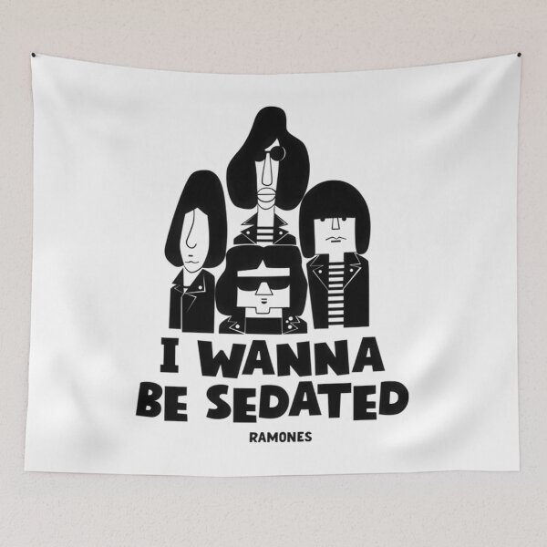 Item preview, Ramones I Wanna Be Sedated Cartoon Tribute designed and sold by MistyWilhe.