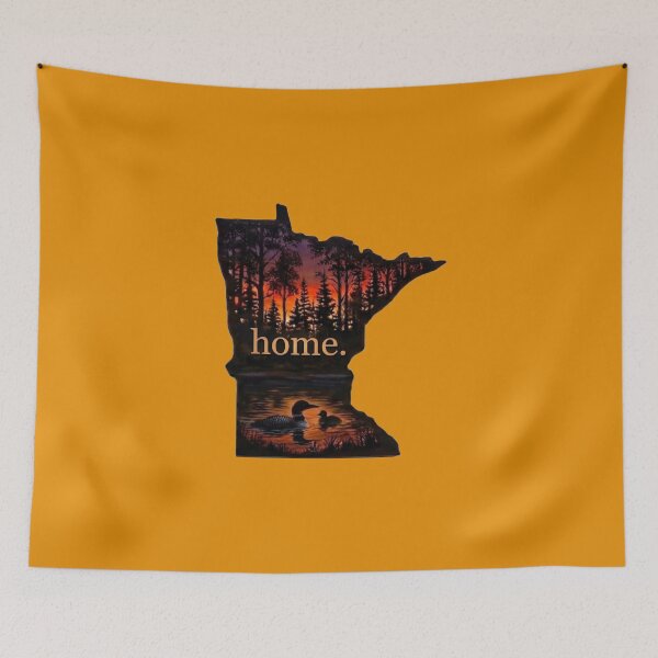 Item preview, Home. Minnesota Sunset Loon Silhouette - Up North MN State designed and sold by FrozenFits.