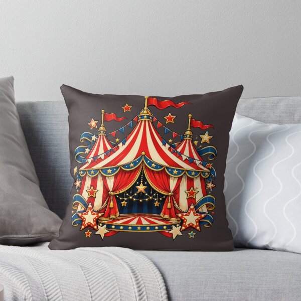 Item preview, Vintage Circus Tent Carnival Big Top Red Stars designed and sold by Chic  Artistry.