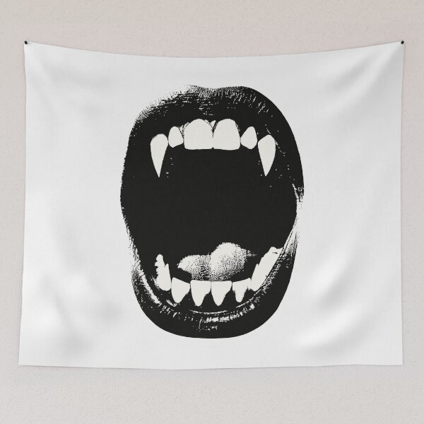 Item preview, Vintage Vampire Fangs Gothic Horror Retro designed and sold by Benlo0.