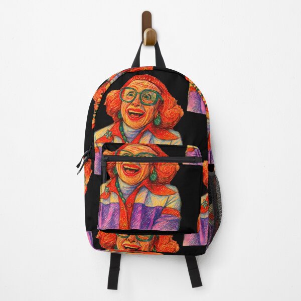 Item preview, Colorful Oil Pastel Elderly Lady Portrait Bright Fashion Art designed and sold by Nongix4fPhu.