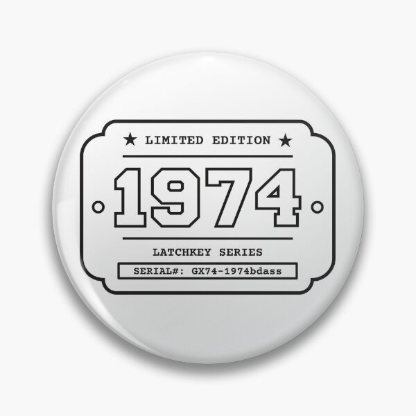 Item preview, 1974 Limited Edition Birth Year Latchkey Series Vintage Badge Black designed and sold by HYPNK.