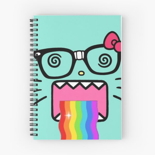 Item preview, Crazy Nerd Kitty Sticker Design designed and sold by StickkEmUpp.