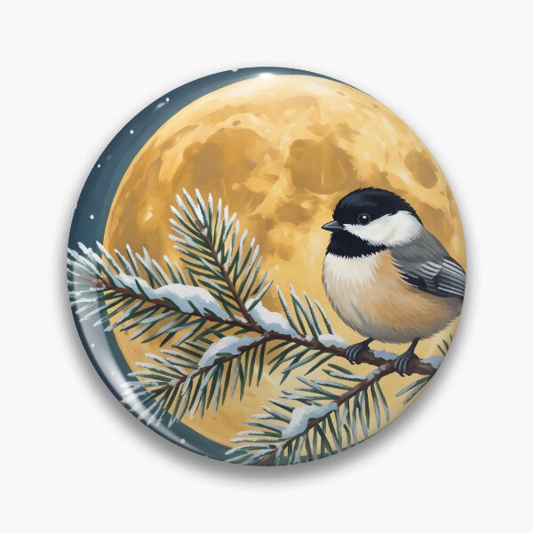Item preview, Moonlit Chickadee designed and sold by Amber Bloom Wilds.
