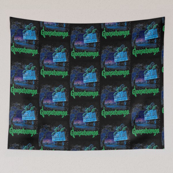 Item preview, Horror Land Amusement Park Distressed Midnight Retro Poster designed and sold by Nongix4fPhu.