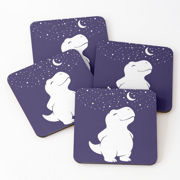 Item preview, Cute Dinosaur Stargazing Moon and Stars designed and sold by CaptainSeal.