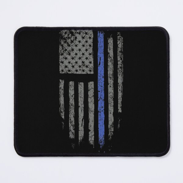 Item preview, Distressed Patriotic Thin Blue Line Flag Emblem designed and sold by RobbieWild48.