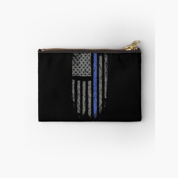 Item preview, Distressed Patriotic Thin Blue Line Flag Emblem designed and sold by RobbieWild48.