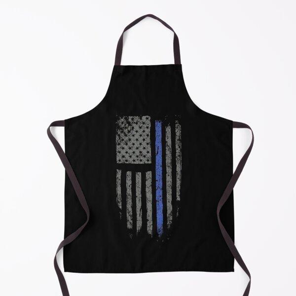Item preview, Distressed Patriotic Thin Blue Line Flag Emblem designed and sold by RobbieWild48.