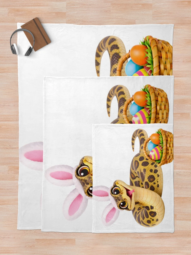 Thumbnail 5 of 6, Throw Blanket, Sweet Python Easter designed and sold by Sillytoe.