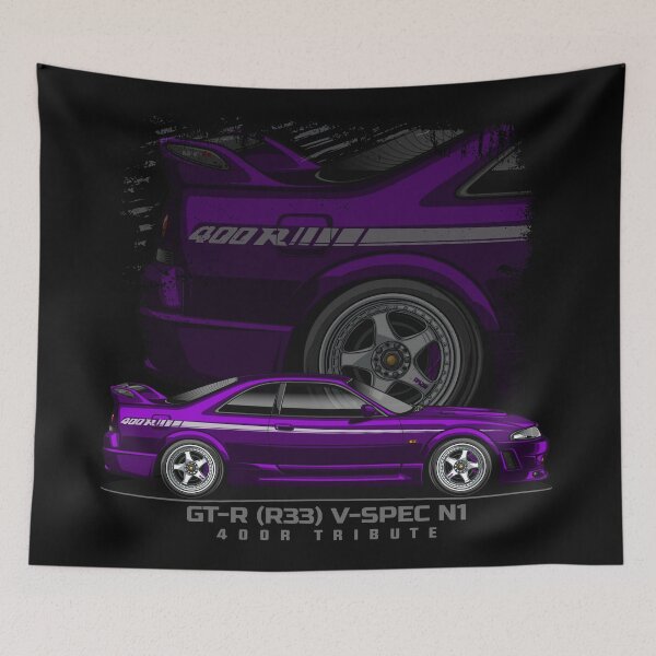 Artikelvorschau, GTR R33 VSPEC N1 400 R (Mitternachtsviolett) entworfen und verkauft von JioojiProject.