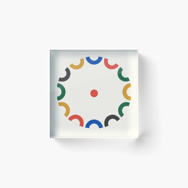 Item preview, Sun Arc – Modern Geometric Wall Clock designed and sold by astersgraphics.