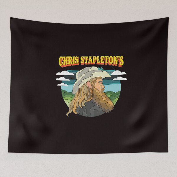 Item preview, Chris Stapleton's Retro Portrait Landscape Garment designed and sold by CuteartBySakura.