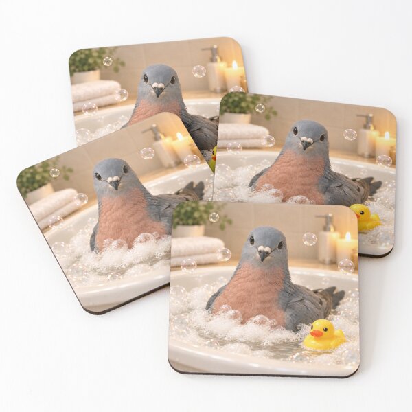 Item preview, Happy Passenger Pigeon Bubble Bath designed and sold by Sillytoe.