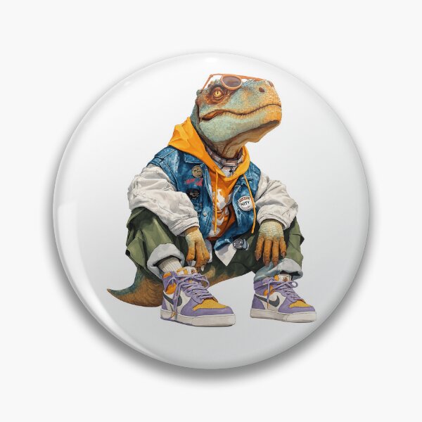 Item preview, Retro Streetwear Dinosaur Raptor Urban Style designed and sold by chiarodilunae.
