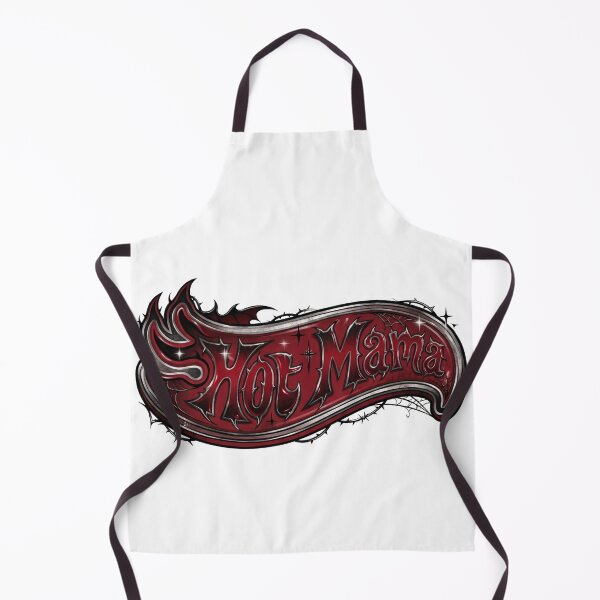 Item preview, Gothic Chrome Hot Mama Y2K Lettering designed and sold by EmberlitPublish.