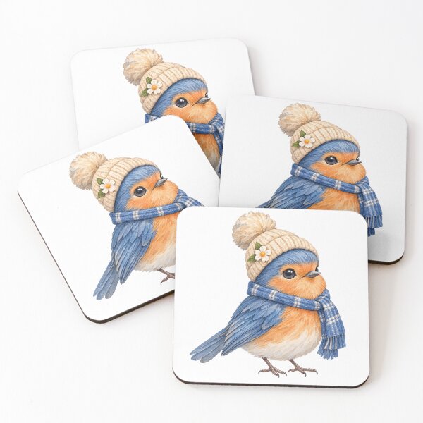 Item preview, Cute Watercolor Blue Bird designed and sold by derricwise.