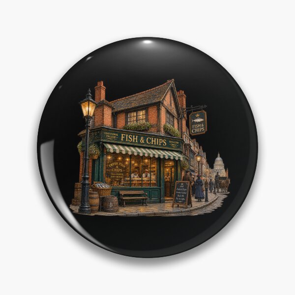 Item preview, Vintage Victorian London Fish & Chips Shop designed and sold by optimusprime39.
