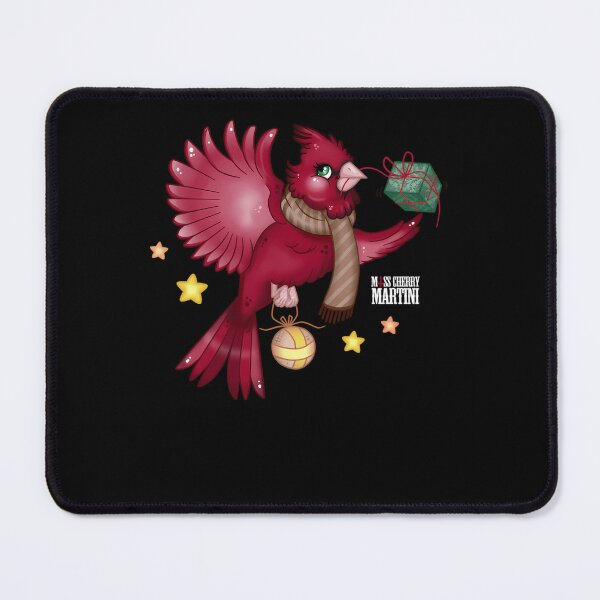 Item preview, Cardinal Bird Holding Gift Cute Cartoon designed and sold by byKESKiN.