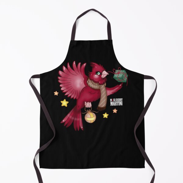 Item preview, Cardinal Bird Holding Gift Cute Cartoon designed and sold by byKESKiN.