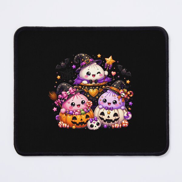 Item preview, Kawaii Halloween Steamed Buns Witch Pumpkin Bats Cute designed and sold by PaletteArc.