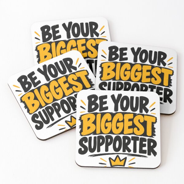 Item preview, Be Your Biggest Supporter – Self Belief Motivational Quote designed and sold by Lovestickerco.