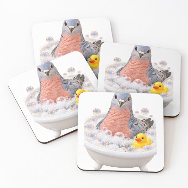 Item preview, Cheerful Passenger Pigeon Bubble Bath designed and sold by Sillytoe.