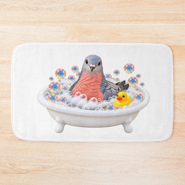 Item preview, Cheerful Passenger Pigeon Bubble Bath designed and sold by Sillytoe.