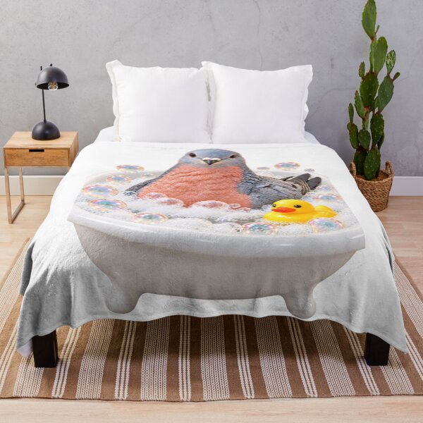 Item preview, Cheerful Passenger Pigeon Bubble Bath designed and sold by Sillytoe.