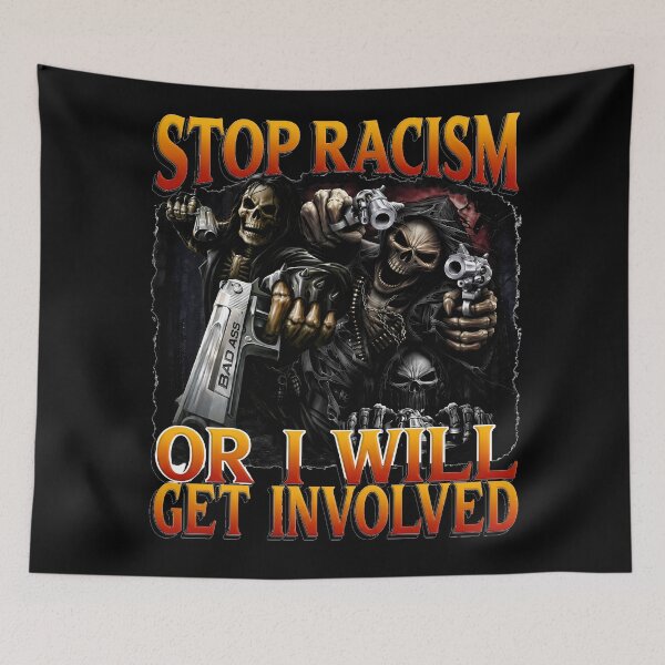 Item preview, Anti Racism Grim Reaper designed and sold by NoThoughtsCat.