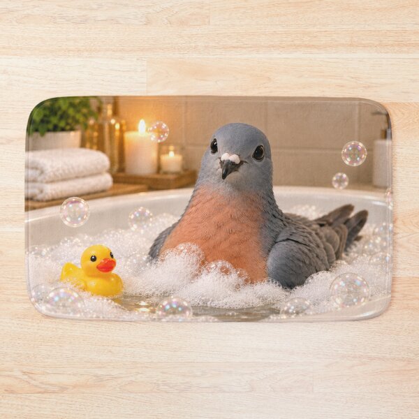 Item preview, Curious Passenger Pigeon Bubble Bath designed and sold by Sillytoe.