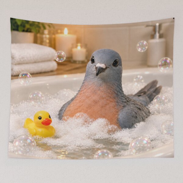 Item preview, Curious Passenger Pigeon Bubble Bath designed and sold by Sillytoe.