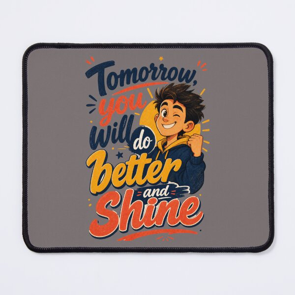 Item preview, Tommorrow, you will do better and shine! designed and sold by GoodPlaceToShop.