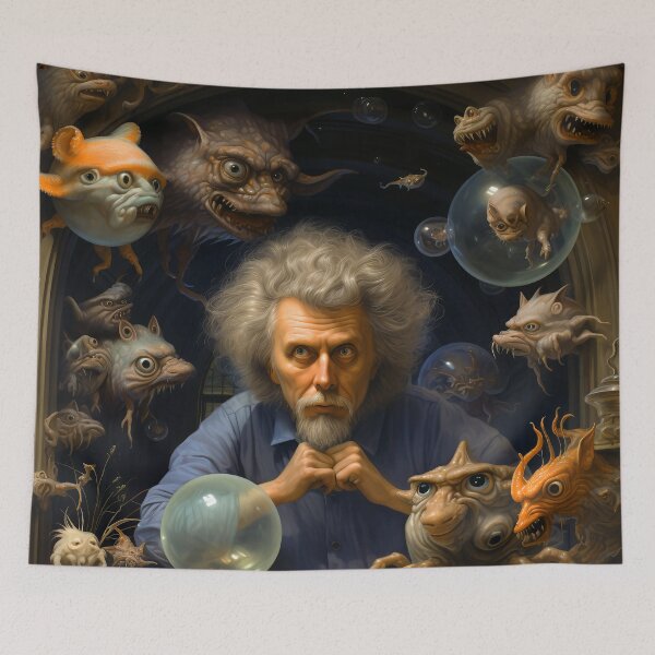 Item preview, Cosmic Aliens Fantasy Imaginary Sci-Fi World Art  designed and sold by DEC02.