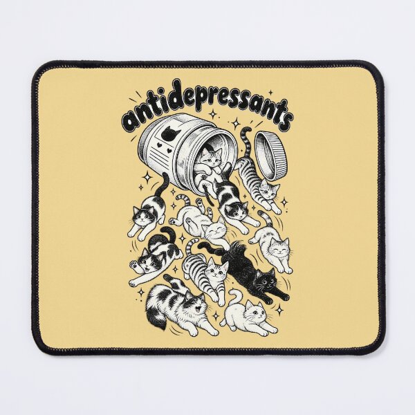 Item preview, Antidepressant Cat Cascade designed and sold by NoThoughtsCat.