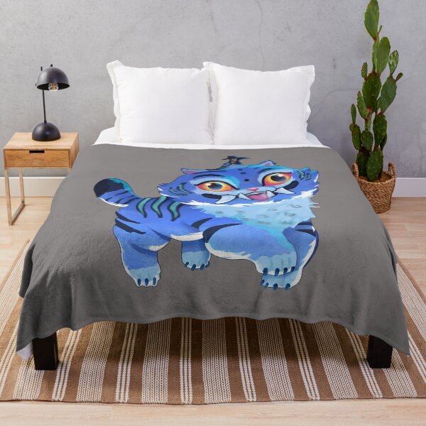 Item preview, Fierce Blue Tiger Cub with Fangs Art-13 designed and sold by JulianLohs.